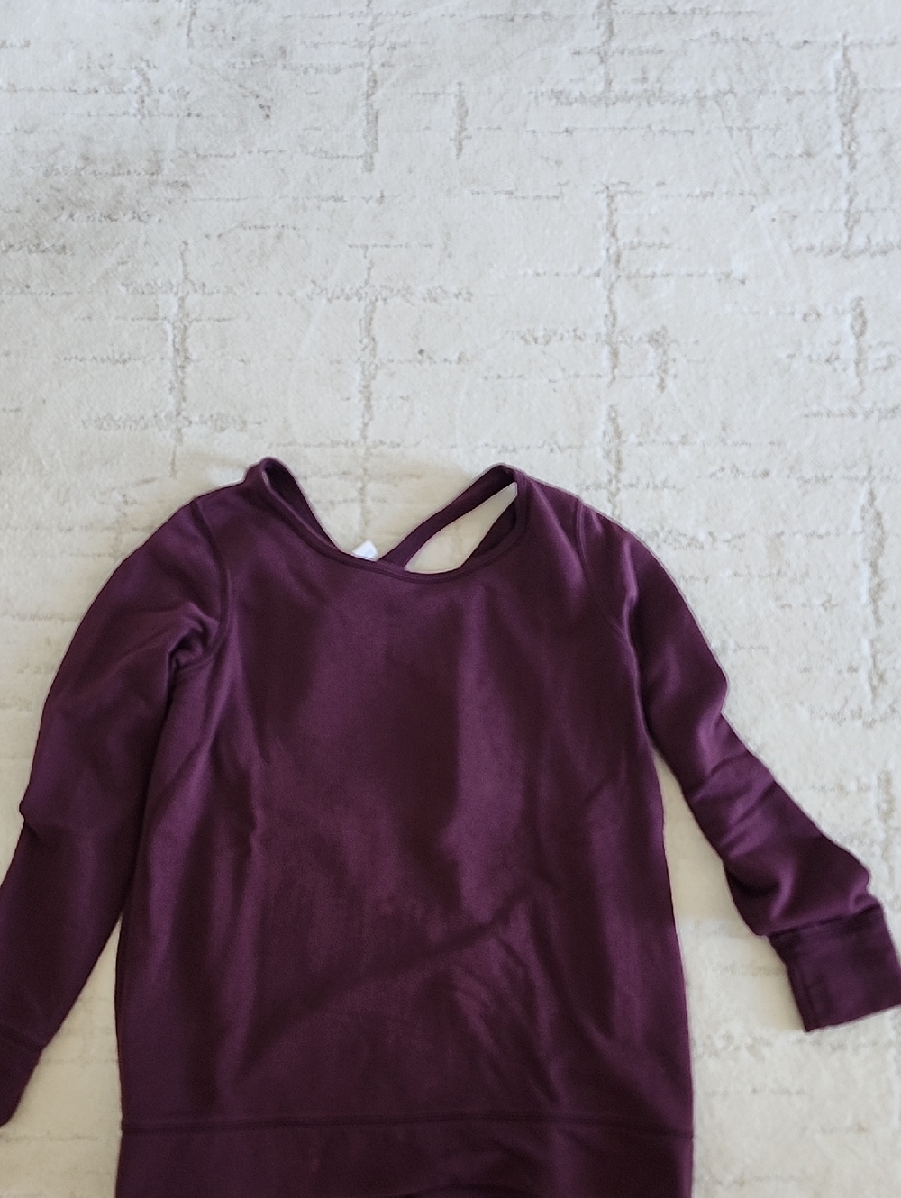 Old Navy Plum Pullover Sweatshirt with Crossback Detail